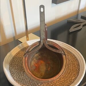 Vintage Copper Saucepan with Handle
